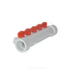 Коллектор PP-R белый Дн 40х20 на 4 выхода с кранами VALFEX 101134004