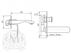 Смеситель для раковины скрытый монтаж Migliore Flo, ML.FLO-7034 хром