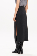 4904 Юбка женская (темно-серый)