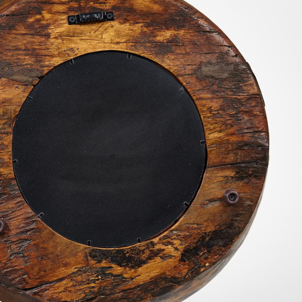 Зеркало Secret De Maison PLATE ( mod. FS-2154) дерево манго, Dia 53, Г 12 cm, коричневый