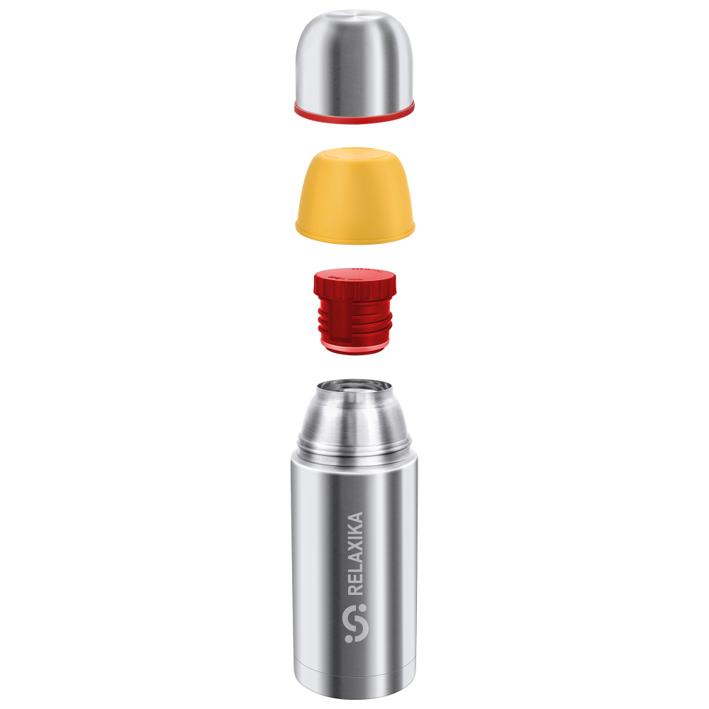 Термос Relaxika 102 (0,75 литра) в термочехле, стальной