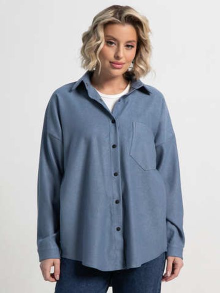 Рубашка Загадочная девушка (джинс) Б15168-4М LT Collection