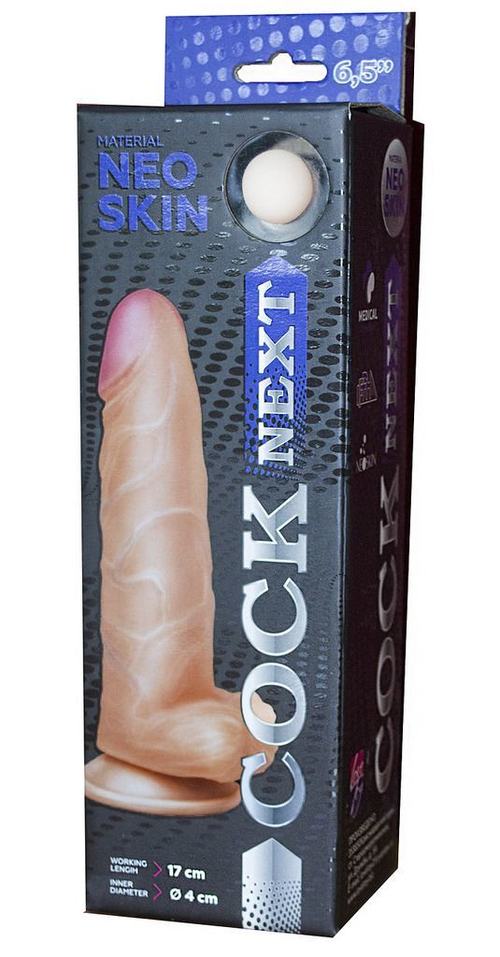 Фаллоимитатор COCK NEXT 6" с основанием-присоской - 17 см.