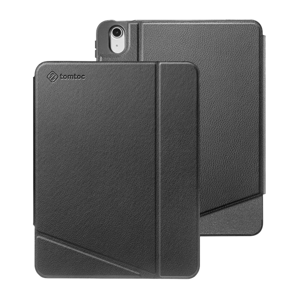 Кожаный чехол-подставка tomtoc Inspire-B50 Tri-Mode Case для iPad Air 11" (M2, M3, M4 | 2024–2026) и Air 10,9" Гибридный чехол из полиуретановой кожи Есть отсек для Apple Pencil или аналогичного стилуса