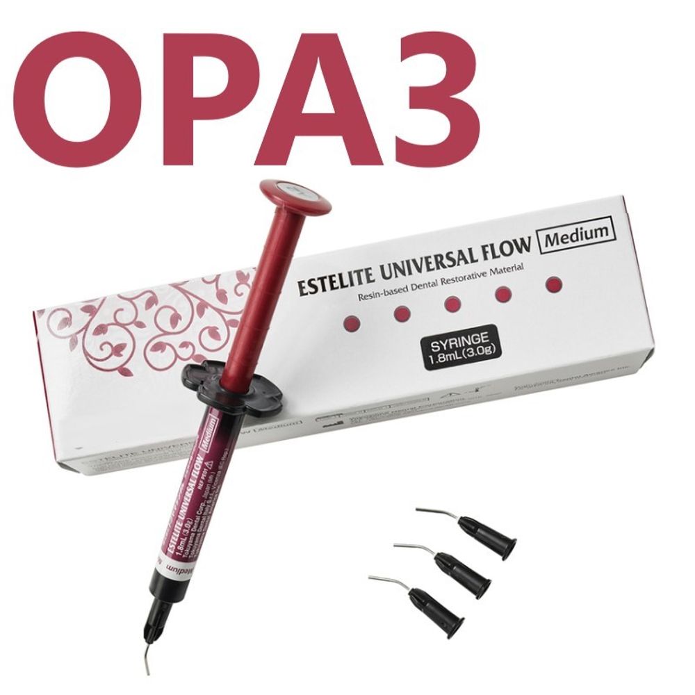 Estelite Universal Flow (Medium) OPA3 (3гр.), Эстелайт Универсал Флоу ОРА3, жидкотекучий пломбировочный