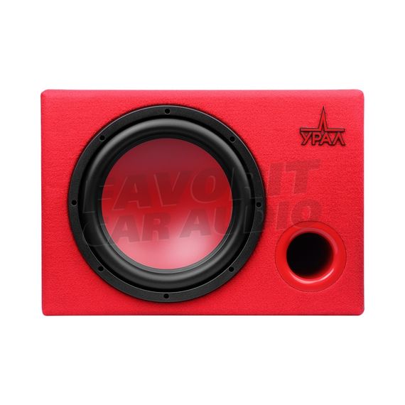 Сабвуфер URAL (УРАЛ) АС-У12А черный/красный активный