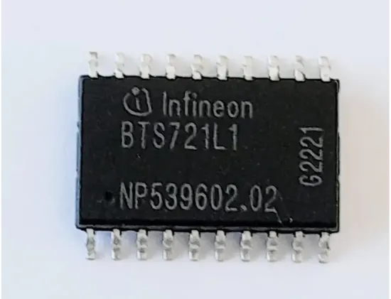 Микросхема BTS721L1 / PG-DS0-20, Интеллектуальный ключ, PROFET, 4-канала