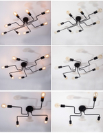 Ceiling design lamp Spider  (4 lampshade )