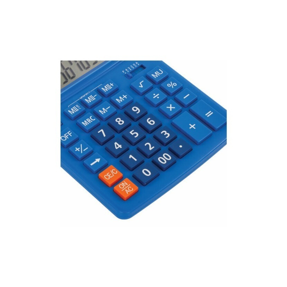 Калькулятор BRAUBERG EXTRA 12р /2 памяти/ (155*206) Синий, COLOR-12-BU