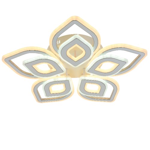 Потолочная светодиодная люстра Mirastyle MX-8433/5 WH+CR