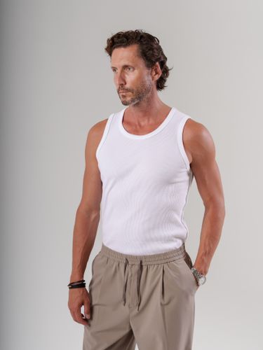 Белая хлопковая майка