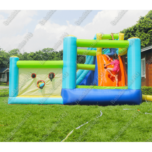 Батут домашний "Водная горка 2" 4,5*4*2,6 м