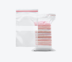 Пакеты Зип Лок с полосой 10х15 см, 60 мкм