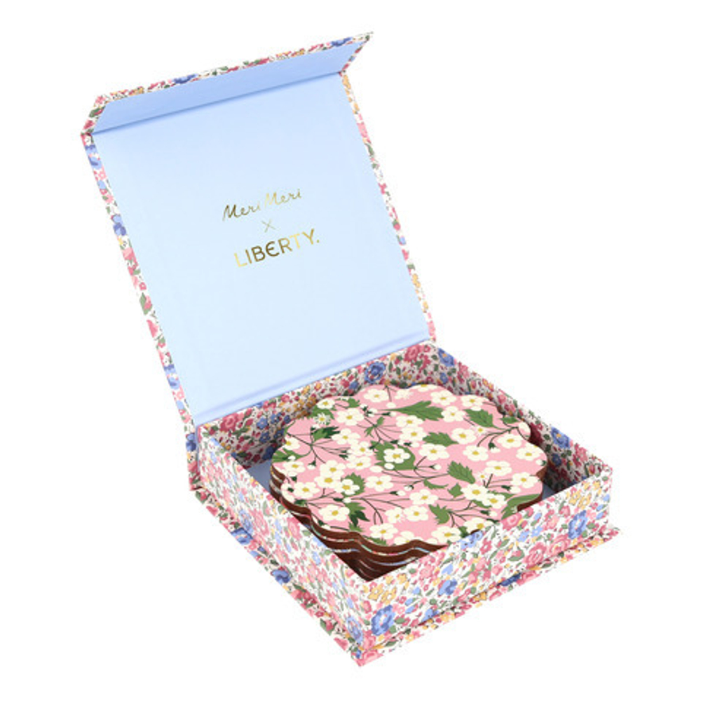 Подставки под стаканы многоразовые "Liberty", композитное дерево, 6 шт.