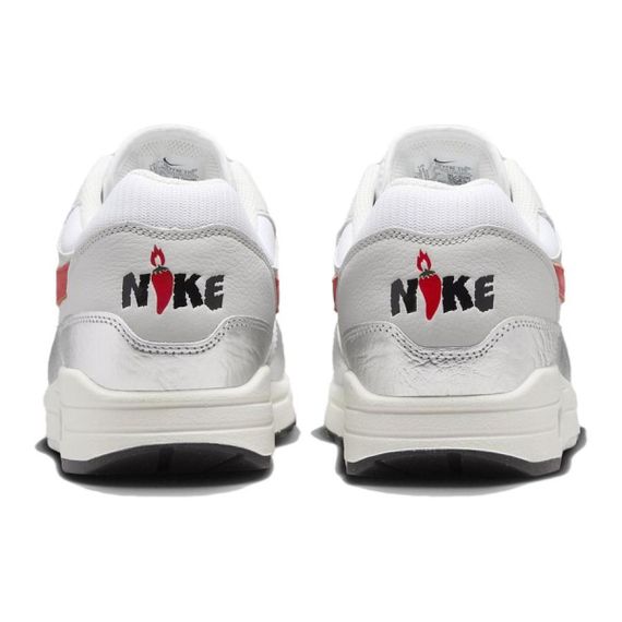 Nike Air Max 1 Повседневная обувь Низкий Топ Серебристо-розовый Мужская