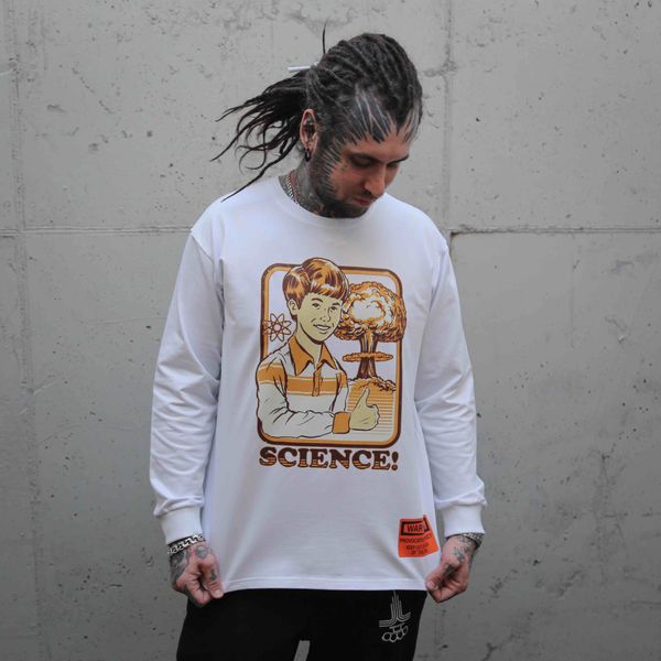 Лонгслив SR by Epic Merch Science Белый - фото 2