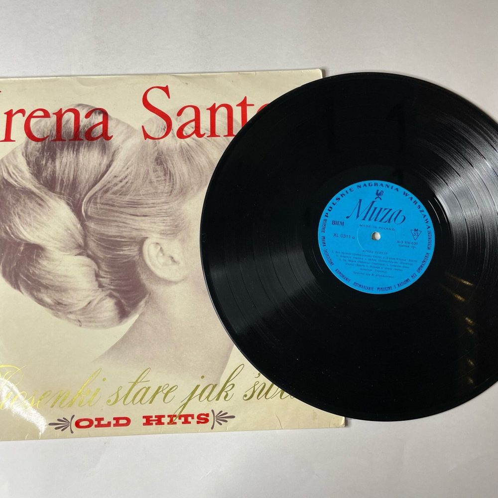 Винтажная виниловая пластинка LP Irena Santor Ирена Сантор Piosenki Stare Jak Swiat (Old Hits) (Польша 1966)