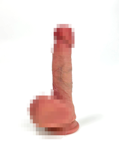 SGAN - Фаллоимитатор на присоске с мошонкой