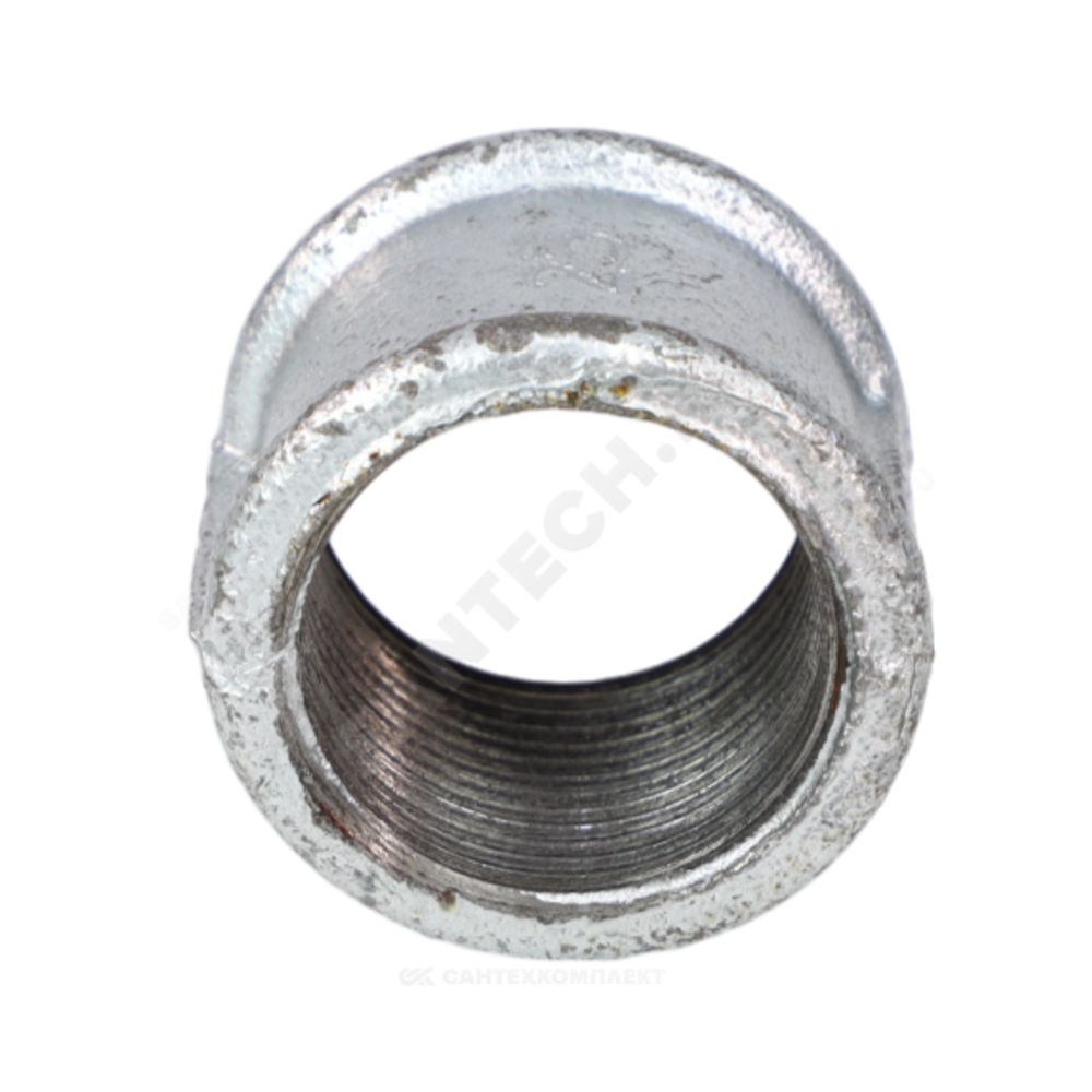 Муфта прямая чугун оц Ду 15 (1/2") ВР Fittex
