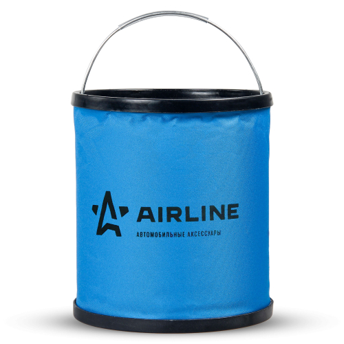 Ведро складное 11 л в чехле синее Airline AB-0-01-02