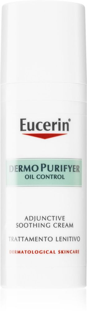 Eucerin смягчающий крем для сухой и раздраженной кожи от прыщей Dermo Purifyer Oil Control