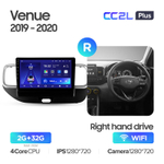 Teyes CC2L Plus 9" для Hyundai Venue 2019