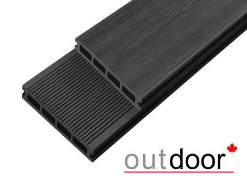 Террасная доска ДПК Outdoor 3D 150*25*4000 мм. STORM/вельвет черная