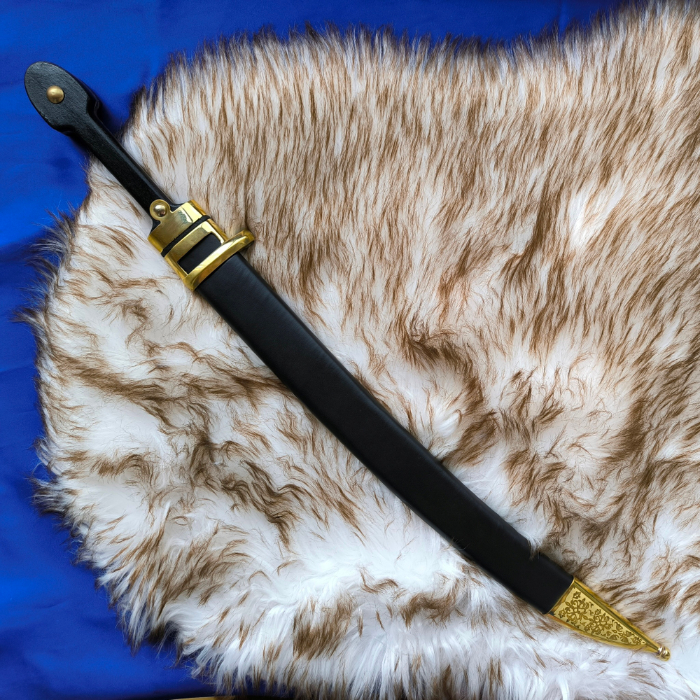 Кинжал Донской Бебут с резьбой, Обр. 1907 г.