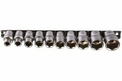 Набор головок 6-гранных (10 пр; 1/2"; 8-22 мм) СЕРВИС КЛЮЧ 77550