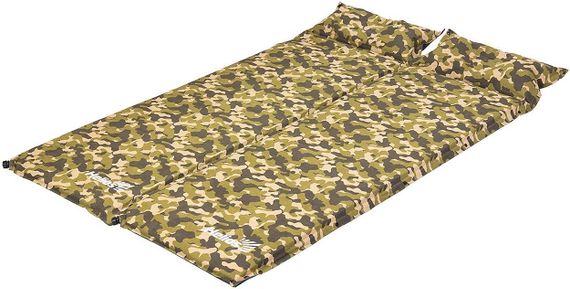 Коврик самонадувающийся Helios HS-005C, пример состёгивания двух ковриков.