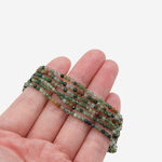 Индийский агат (халцедон) натуральный, 2,5мм, шар, микроогранка