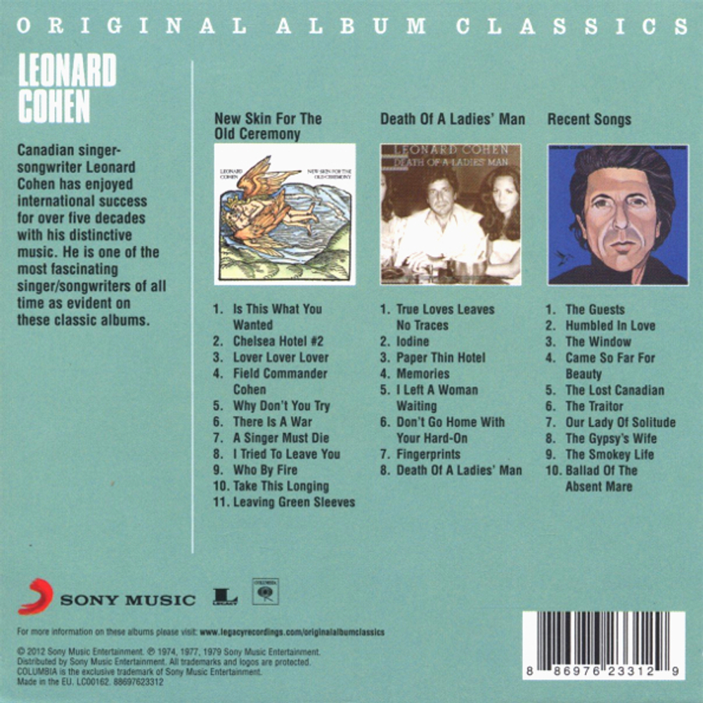 Leonard Cohen / Original Album Classics (3CD)