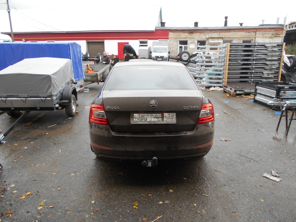 Фаркоп Avtos на SKODA OCTAVIA III(A7), IV(A8) (2013-2020, 2020-)(паспорт и сертификат в комплекте)(без электрики)SK 10