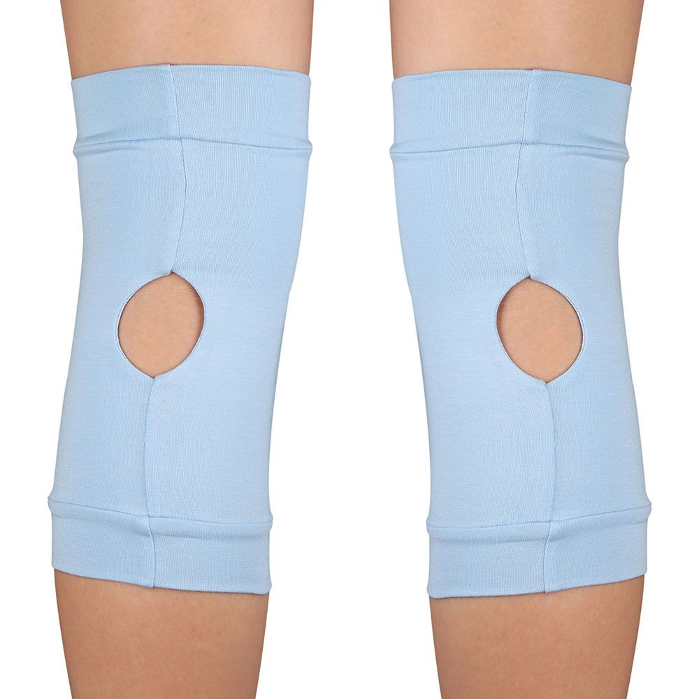 Наколенники для гимнастики и танцев INDIGO SM-113-BL, р. XS, голубые