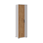 Гостиная Сидней-1 Шкаф платяной белый/дуб крафт золотой