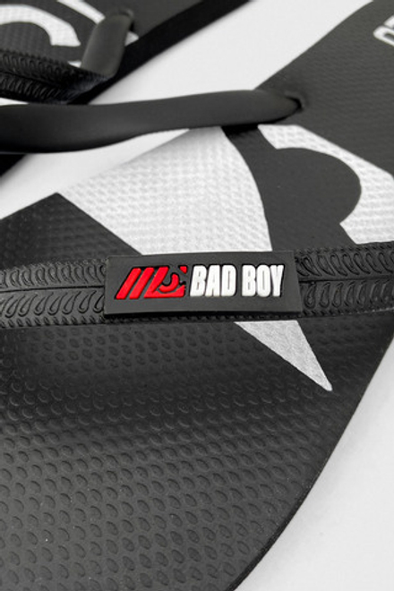Шлепанцы, сланцы,  Вьетнамки Bad Boy черный/белый