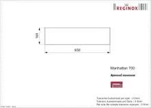 Кухонный блок для столешницы, Reginox Manhattan 70