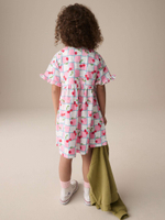 Платье для девочки Next E57-225, Белый, Розовый