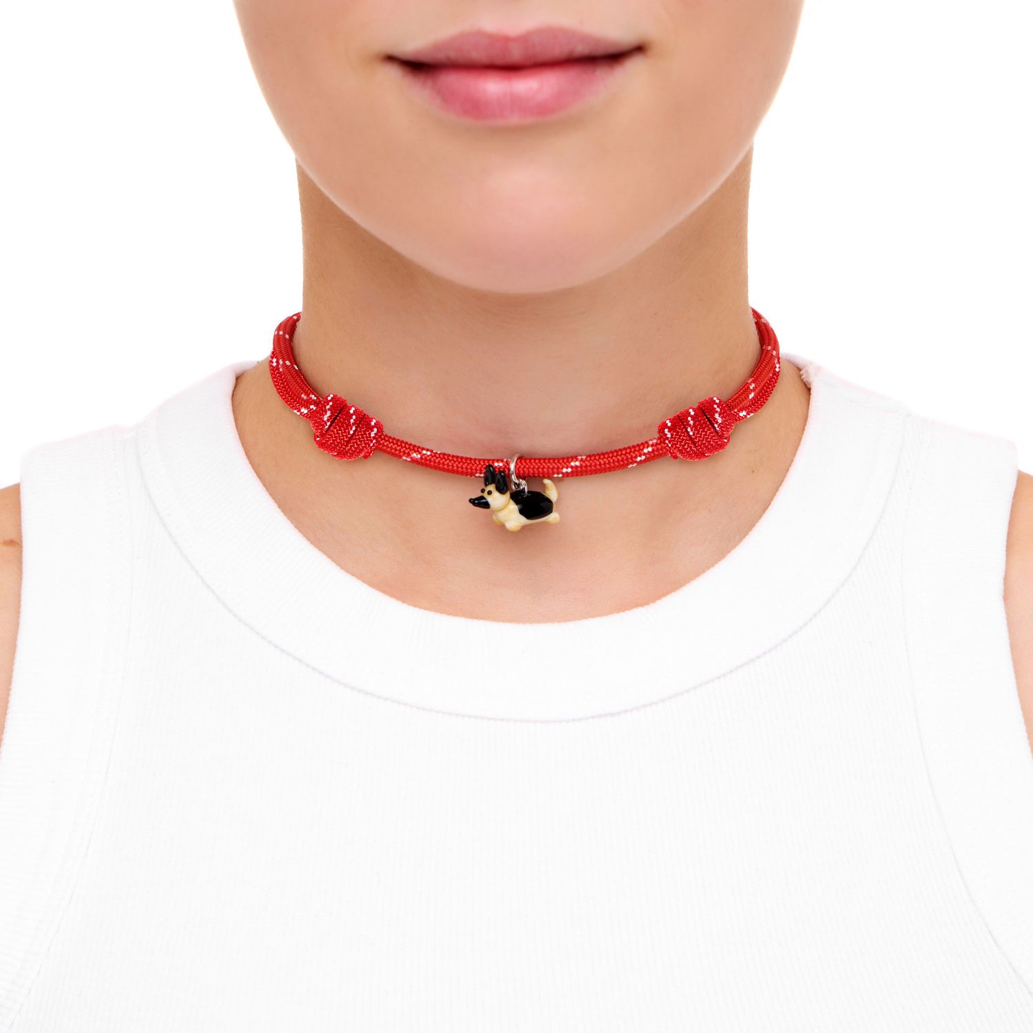 Колье Knitted Cutie Necklace - German Shepherd