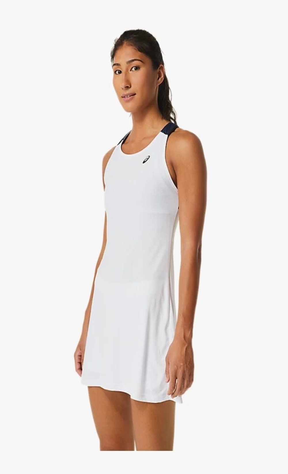 ASICS, COURT DRESS, BRILLIANT WHITE/MIDNIGHT, WOMEN, S