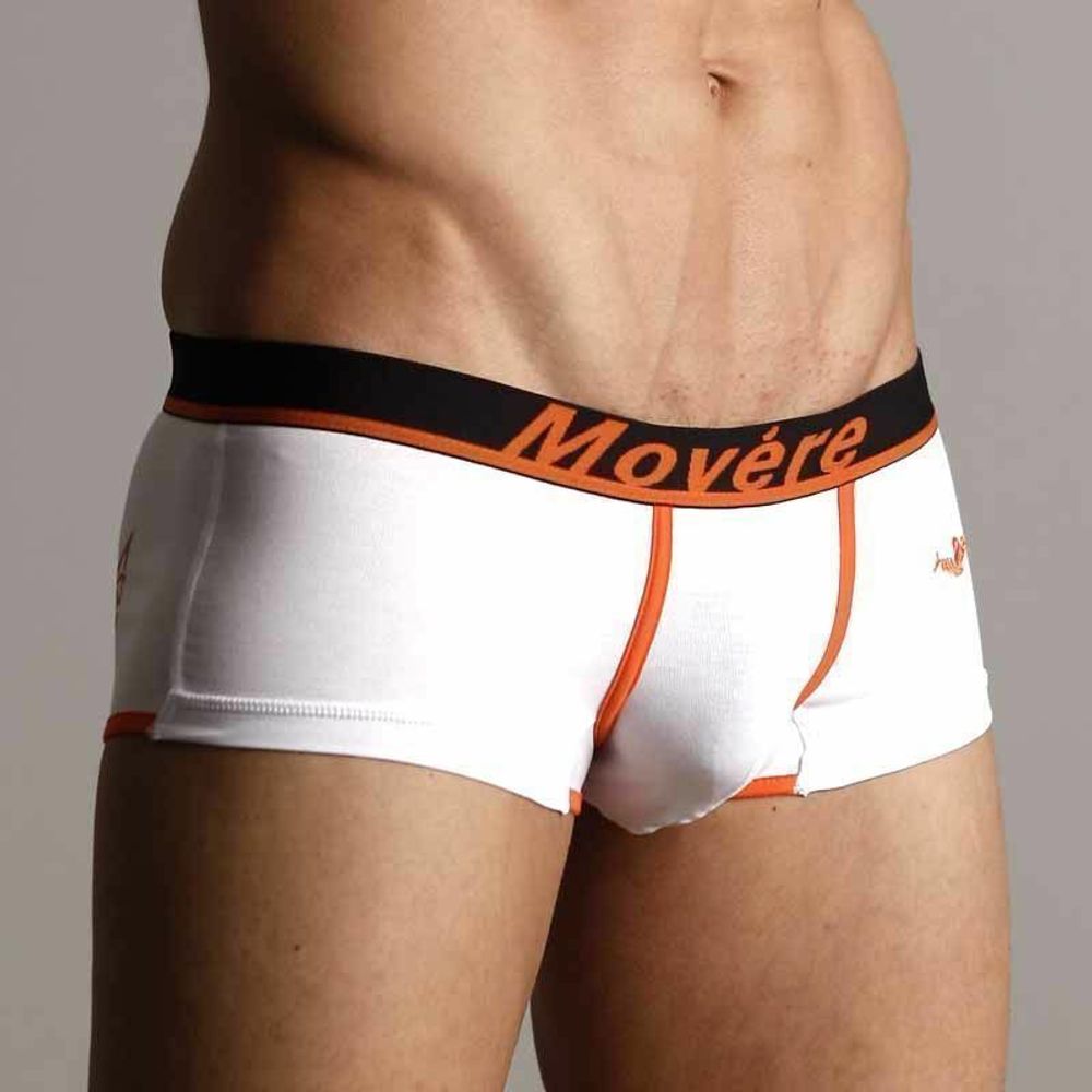 Мужские трусы хипсы Movere White Orange Waistband Hipster