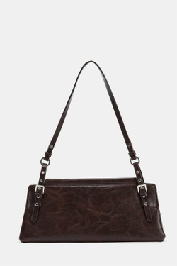 ZARA СУМКА С ЗАКЛЕПКАМИ, БОРДОВО-КРАСНЫЙ