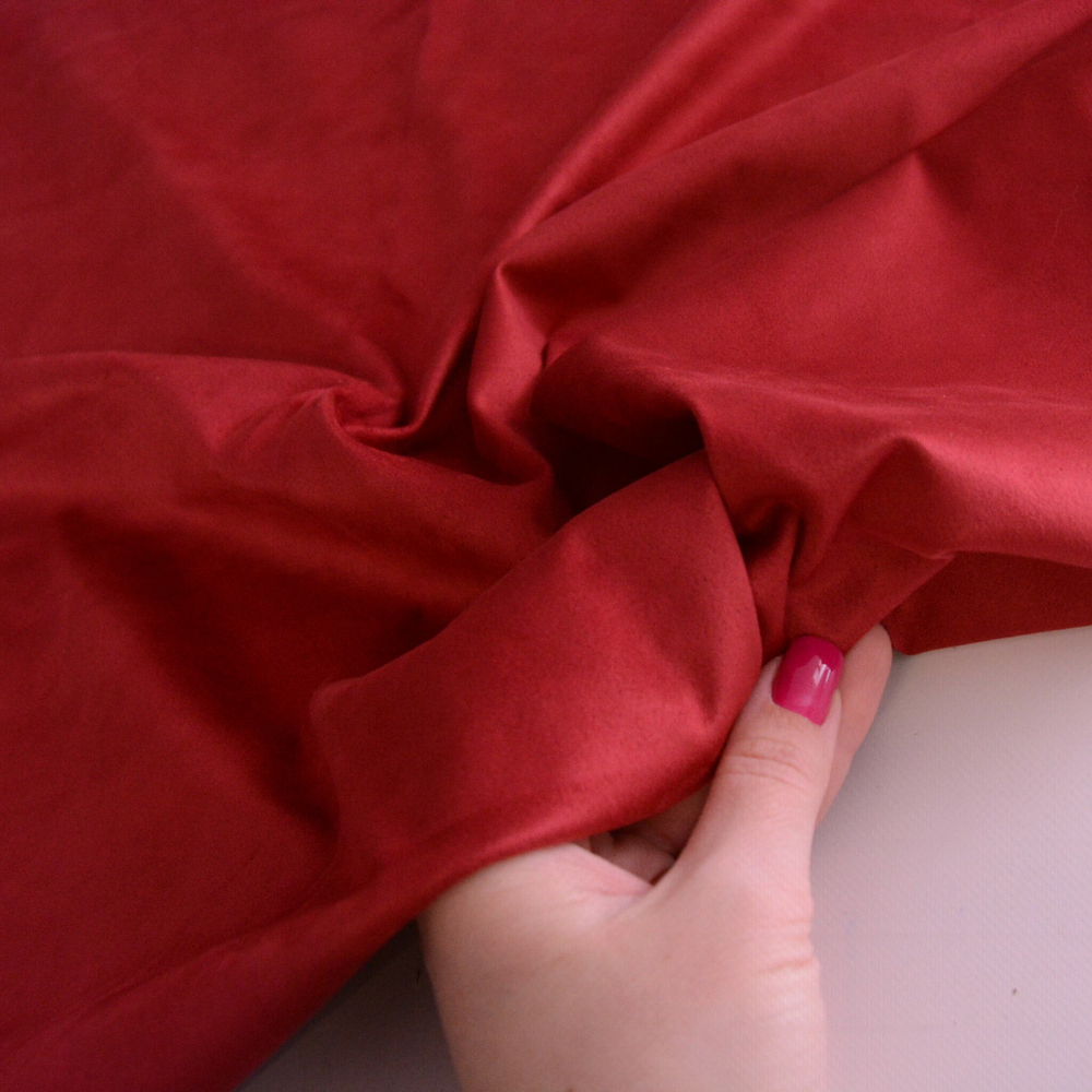 Искусственная замша Premium, двухсторонняя, цвет винный