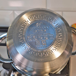 Набор кастрюль 3 предмета (2,1л, 2,9л, 3,9л) нерж, 9-ти шаговое дно