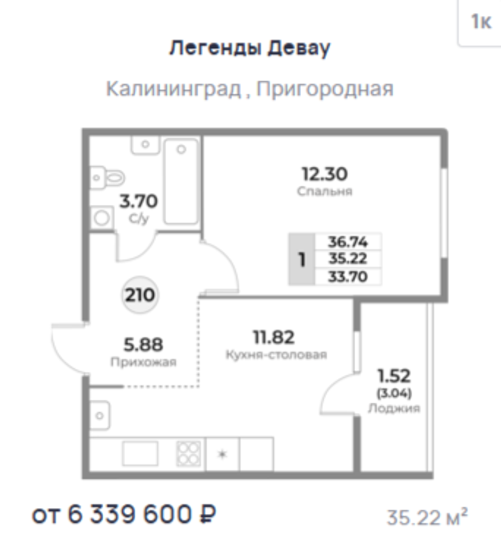 Жилой Комплекс "ЛЕГЕНДЫ ДЕВАУ" Комфорт-класс г. Калининград, ул. Пригородная