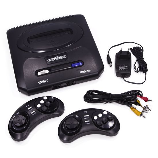 Игровая приставка SEGA Retro Genesis Modern + 300 игр + 2 беспроводных джойстика 2.4ГГц