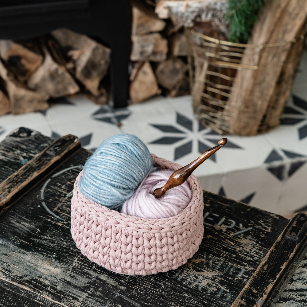 Деревянный крючок для вязания из древесины березы 7,5 мм. K229