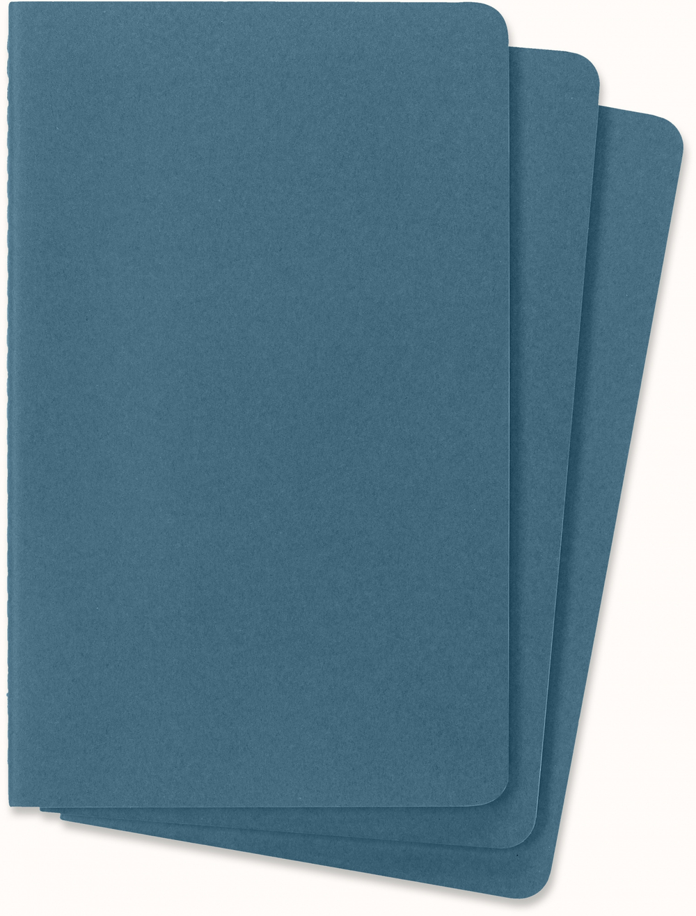 Блокнот Moleskine Cahier Journal (CH018B44) Large 130х210мм обложка картон 80стр. нелинованный голубой (3шт)