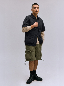 Рубашка мужская Alpha Industries SHORT SLEEVE MULTI POCKET ZIPPERED SHIRT JACKET