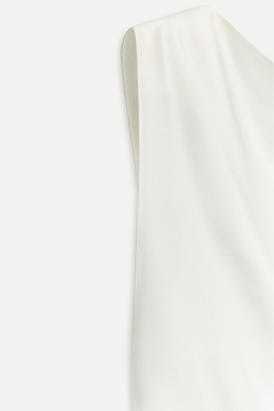 ZARA ТОП АСИММЕТРИЧНОГО КРОЯ — 50TH ANNIVERSARY, БЕЛЫЙ